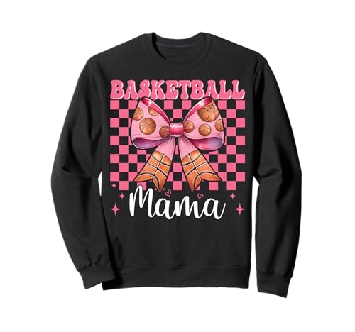 Basketball Mama Basketball Mama Muttertag Kokette Schleife Sweatshirt Basketball Mama Basketball Mama Muttertag Kokette Schleife Sweatshirt von Womens Pink Coquette Bow Basketball Player Gifts