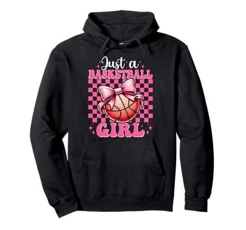 Just A Basketball Girl Mom Mama Muttertag Kokette Schleife Pullover Hoodie Just A Basketball Girl Mom Mama Muttertag Kokette Schleife Pullover Hoodie von Womens Pink Coquette Bow Basketball Player Gifts