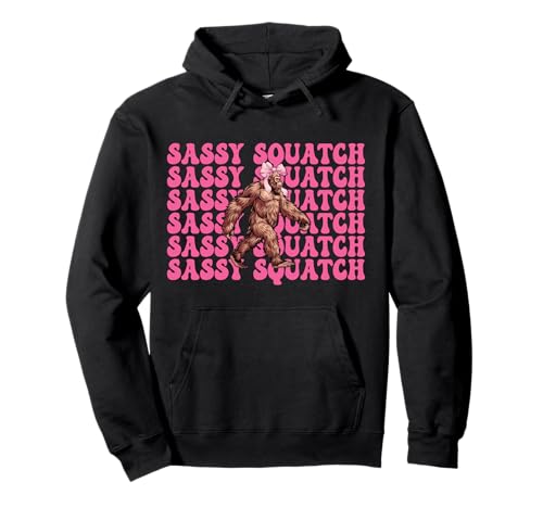 Sassy Squatch Lustiger Bigfoot Sasquatch Kokettenbogen für Mädchen und Mama Pullover Hoodie Sassy Squatch Lustiger Bigfoot Sasquatch Kokettenbogen für Mädchen und Mama Pullover Hoodie von Womens Pink Coquette Bow Bigfoot Sasquatch Gifts