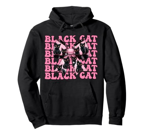 Kokette Schleife Schwarz Katze Mädchen Katze Mama Muttertag Rosa Pullover Hoodie Kokette Schleife Schwarz Katze Mädchen Katze Mama Muttertag Rosa Pullover Hoodie von Womens Pink Coquette Bow Black Cat Girl Gifts