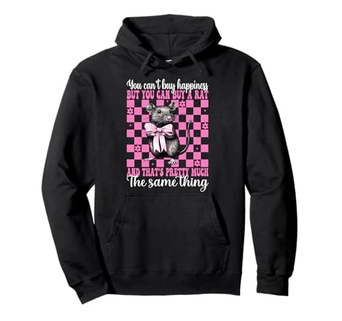 Du kannst Glück nicht kaufen, aber du kannst eine Rattenmädchen Mama Maus kaufen Pullover Hoodie Du kannst Glück nicht kaufen, aber du kannst eine Rattenmädchen Mama Maus kaufen Pullover Hoodie von Womens Pink Coquette Bow Rat Mouse Pet Gifts