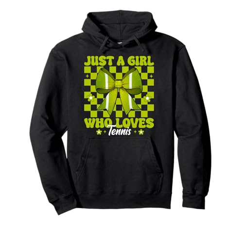 Just A Girl Who Loves Tennis Mom Tennis Mama Muttertag Pullover Hoodie Just A Girl Who Loves Tennis Mom Tennis Mama Muttertag Pullover Hoodie von Womens Pink Coquette Bow Tennis Player Gifts