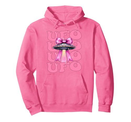 Kokette Schleife Ufo fliegende Untertasse Außerirdische Mädchen Mama Pullover Hoodie Kokette Schleife Ufo fliegende Untertasse Außerirdische Mädchen Mama Pullover Hoodie von Womens Pink Coquette Bow Ufo Flying Saucer Gifts