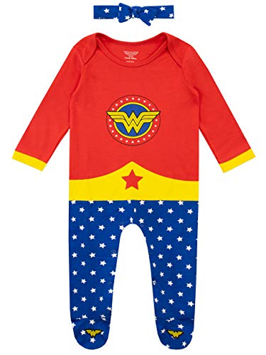 Wonder Woman Baby Mädchen Schlafstrampler und Stirnband Mehrfarbig 74 Wonder Woman Baby Mädchen Schlafstrampler und Stirnband Mehrfarbig 74 von Wonder Woman