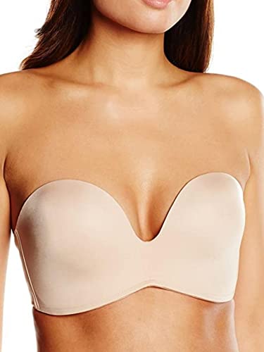 Wonderbra Damen Ultimate Strapless trägerloser BH nahtlos starker Halt Push-Up , Strapless-BHskin, 80 G von Wonderbra