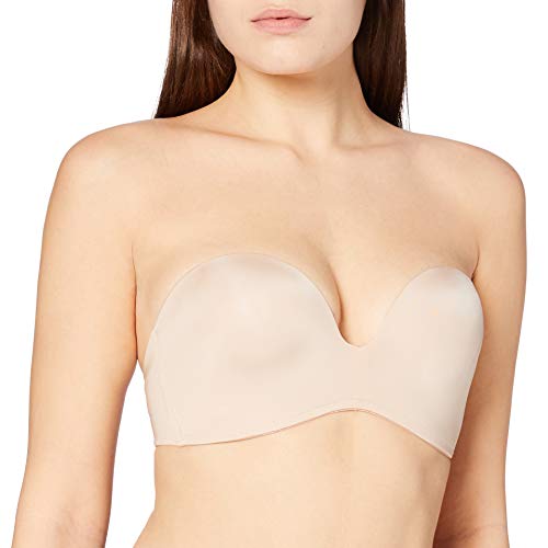 Wonderbra Damen Ultimate Strapless trägerloser BH nahtlos starker Halt Push-Up , Strapless-BHskin, 80E von Wonderbra