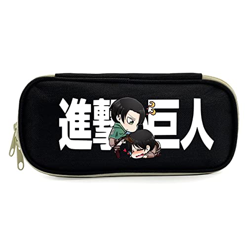 Wondi Attack On Ti-tan Pencil Pouch, Portable Anime Pencil Bags, Pen Box Pen Pouch Stationery Organizer for Student Teen-22 * 5 * 10cm||Multicolor 2 von Wondi