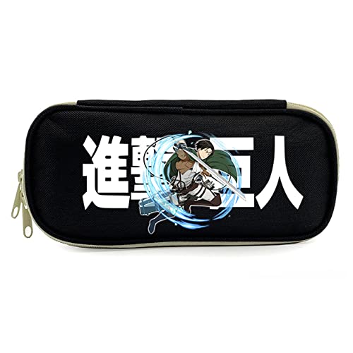 Wondi Attack On Ti-tan Pencil Pouch, Portable Anime Pencil Bags, Pen Box Pen Pouch Stationery Organizer for Student Teen-22 * 5 * 10cm||Multicolor 3 von Wondi