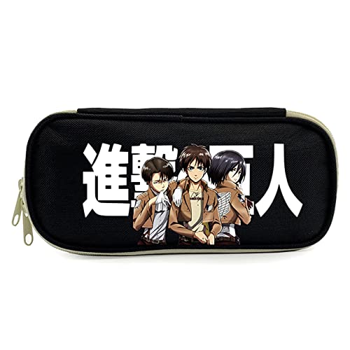 Wondi Attack On Ti-tan Pencil Pouch, Portable Anime Pencil Bags, Pen Box Pen Pouch Stationery Organizer for Student Teen-22 * 5 * 10cm||Multicolor 6 von Wondi