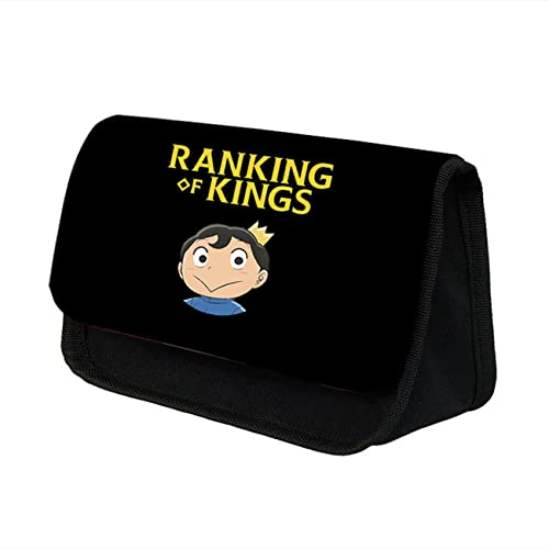 Wondi Ranki-ng of Kin-gs Anime Pencil Case, Large Capacity Pouch Double Zippers, Pen Box Pen Pouch Stationery Organizer for Student Teen-22 * 13 * 7.5cm||Multicolor 3 von Wondi