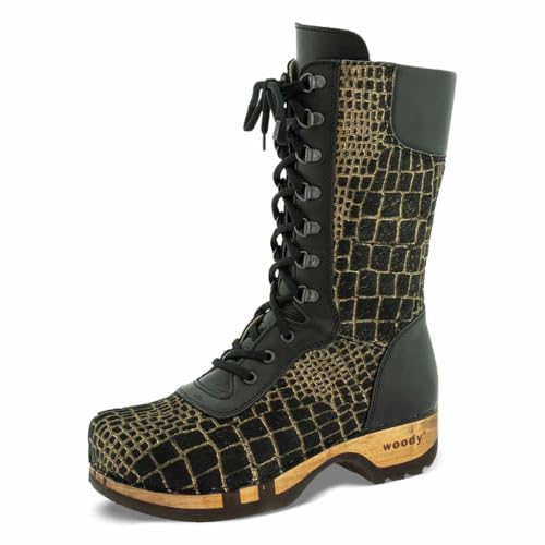 Woody Damen Ramona Halblange Stiefel, Cocco Gold, 38 EU von Woody