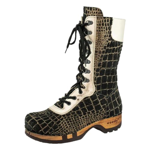 Woody Damen Ramona Halblange Stiefel, Gold Alaska, 41 EU von Woody