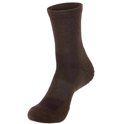 Wool Rockers Merino-Wander-Socken, 73% Merinowolle, für Damen & Herren, Outdoor und im Alltag, optimal gepolstert und atmungsaktiv (braun, 39-42) von Wool Rockers