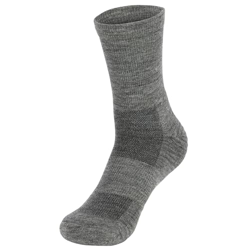 Wool Rockers Merino-Wander-Socken, 73% Merinowolle, für Damen & Herren, Outdoor und im Alltag, optimal gepolstert und atmungsaktiv (dunkelgrau, 35-38) von Wool Rockers