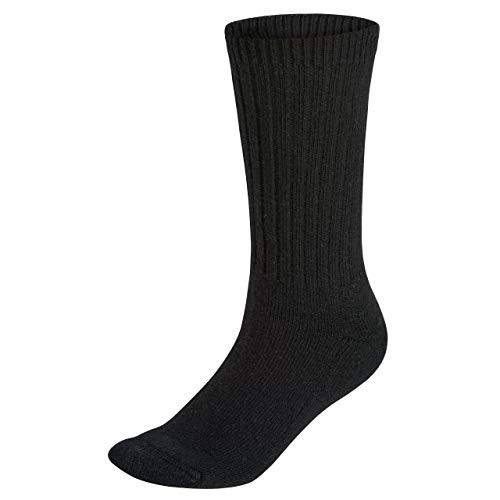 Wool Rockers Merino-Winter-Socken Premium, 70% Merinowolle, für Damen & Herren, Outdoor und im Alltag, weich, mitteldick und atmungsaktiv (schwarz, 39-42) von Wool Rockers