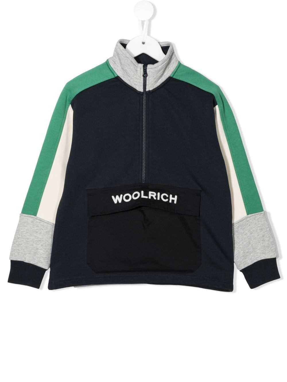 Woolrich Kids Sweatshirt mit Logo-Stickerei - Blau von Woolrich Kids