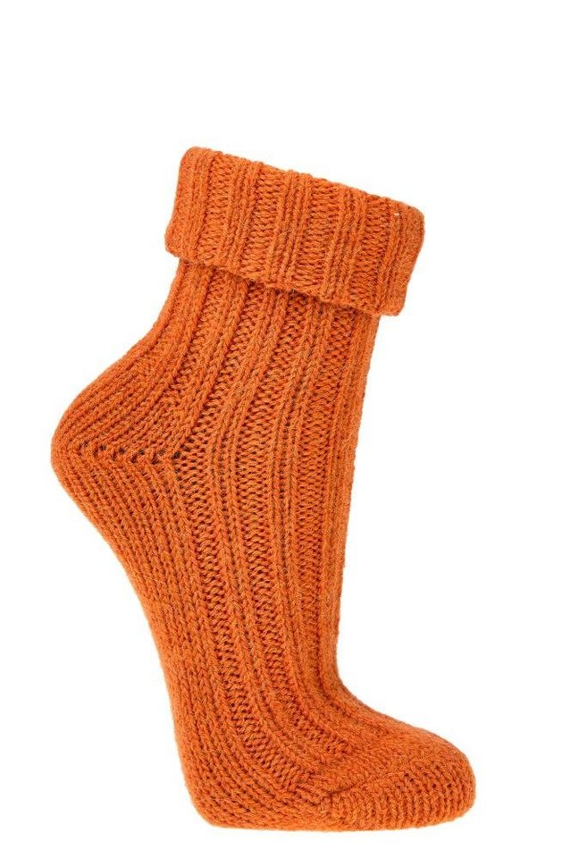 Wowerat Umschlagsocken farbenfrohe farbige bunte Wollsocken mit Alpaka Wolle (2 Paar) von Wowerat