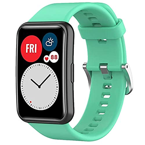 Wownadu Armband Kompatibel für Huawei Watch Fit/Watch Fit New/Watch Fit Elegant/Watch Fit SE, Armbänder Blau Damen Herren Ersatzarmband, Verstellbarer Sport Uhrband,(kein uhr) von Wownadu