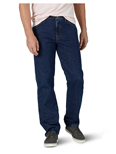 Wrangler Authentics Herren Klassische Baumwolljeans mit 5 Taschen, Normale Passform Jeans, Dunkle Spülung, 38W / 34L von Wrangler Authentics