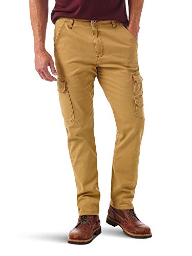 Wrangler Authentics Herren Cargo Regular Tapered Hose, Gebürstete Mandel, 31W / 30L von Wrangler Authentics