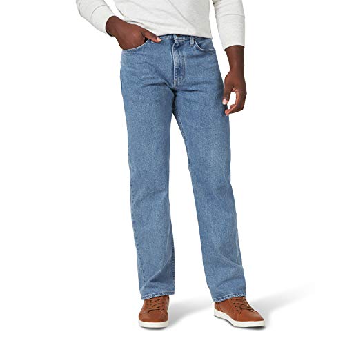 Wrangler Authentics Herren Classic 5-Pocket Relaxed Fit Jeans, Light Stonewash Flex, 32W / 28L von Wrangler Authentics