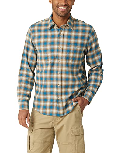 Wrangler Authentics Herren Cloud Flanellhemd Hemd mit Button-Down-Kragen, Celestial, X-Groß von Wrangler Authentics