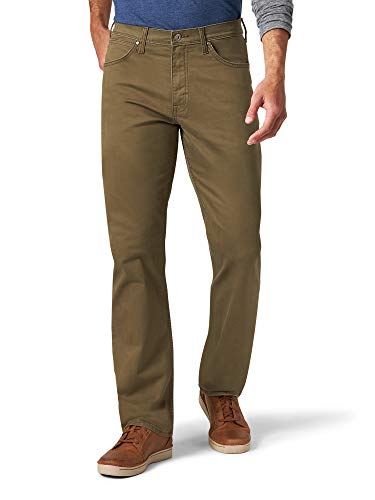 Wrangler Authentics Herren Men's Straight Fit Twill Pant Unterhose, Thistle, 33W / 30L von Wrangler Authentics