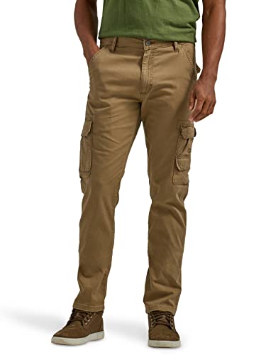 Wrangler Authentics Herren Regular Tapered Cargo Pant Hose, Teakholz, 34W / 32L von Wrangler Authentics