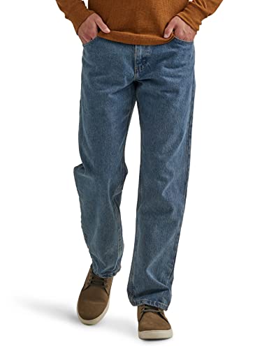 Wrangler Authentics Herren Classic 5-Pocket Relaxed Fit Cotton Jeans, Stonewashed, 40W / 30L von Wrangler Authentics