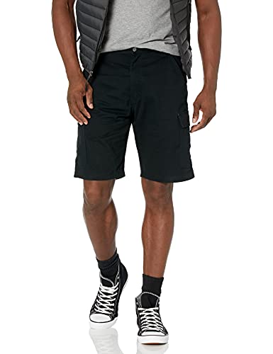 Wrangler Authentics Herren Classic Relaxed Fit / met ontspannen pasvorm cargo shorts, Schwarzer Köper, 40 EU von Wrangler Authentics