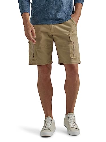 Wrangler Authentics Klassische Cargo-Stretch-Shorts für Herren, Körnung Köper von Wrangler Authentics