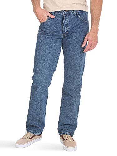 Wrangler Authentics Authentics Herren-Jeans, klassisch, Normale Passform, Stonewash Dark, 38 W/36 L von Wrangler Authentics