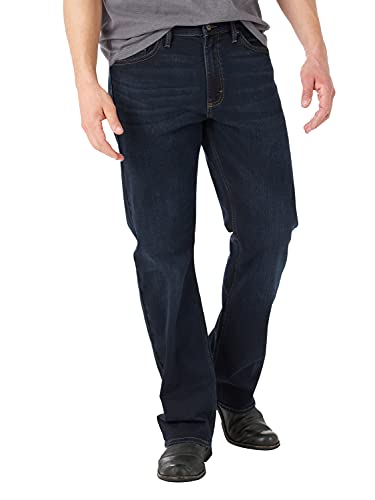 Wrangler Authentics Men's Relaxed Fit Boot Cut Jean, Dark Harbor, 40W x 30L von Wrangler Authentics