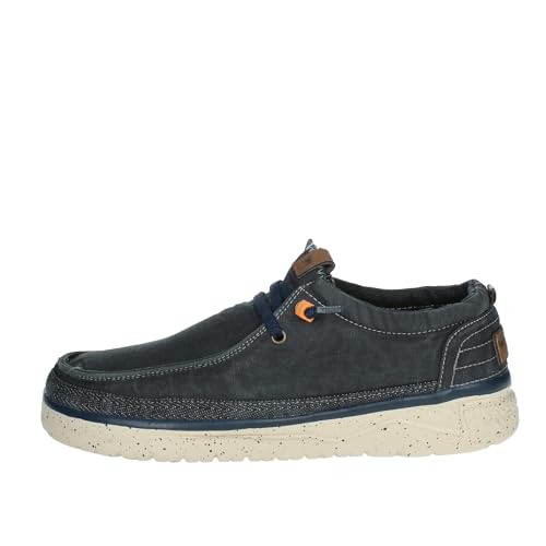 Herren-Sneakers Makena Stone aus blauem Stoff mit Sohle aus ultraleichtem Gummi, blau, 41 EU von Wrangler