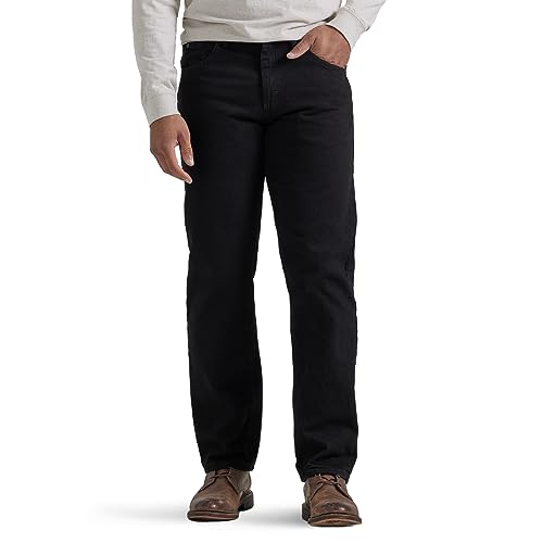 Wrangler Authentics Herren Classic 5-Pocket Relaxed Fit Cotton Jeans, Schwarz, 31W / 34L von Wrangler Authentics