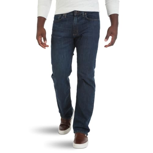 Wrangler Authentics Herren Comfort Flex Waist Relaxed Fit Jeans, Carbon, 42W / 32L von Wrangler Authentics