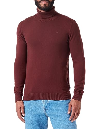 Wrangler Herren Roll Neck Knit Sweater, Dahlia, L EU von Wrangler