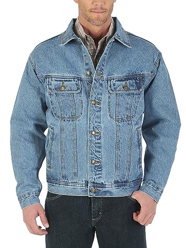 Wrangler Herren Rugged Wear Unlined Denim Jacket Jeansjacke, Vintage Indigo, XXXXXX-Large von Wrangler