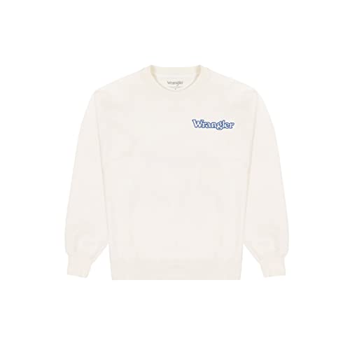 Wrangler Men's Graphic Crew Sweater, White, XX-Large von Wrangler