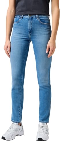 Wrangler Damen Slim Jeans, Pearl, 27W / 30L EU von Wrangler