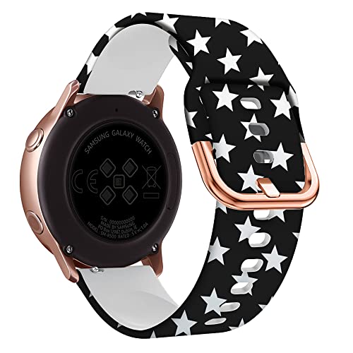 Wtukmo 20 mm bedrucktes Smartwatch-Armband für Garmin Vivoactive 3 Venu 2 SQ Venu 2 Plus Forerunner 645, 245 mm, Silikonarmband, Correa, For Forerunner 645 245, Achat von Wtukmo