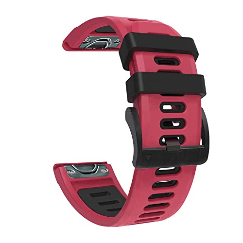 Wtukmo 22 x 26 mm Schnellverschluss-Armband für Garmin Fenix 6X 6 Pro 5 5X Plus 3 HR 7X 7 Delta Enduro VERTIX 2 Silikonarmband, For Descent Mk1 Mk2 Mk2i, Achat von Wtukmo