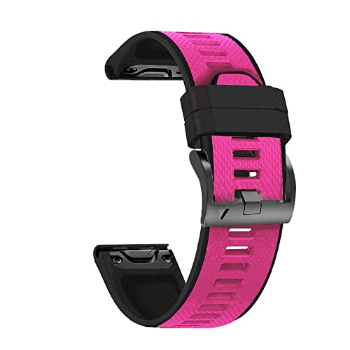 Wtukmo 22 x 26 mm Silikon-Smartwatch-Armband für Garmin Fenix 6X 6 Pro 5X 5 Plus 3HR 935 D2 MK2, Schnellverschluss-Armband, Zubehör, 22mm Fenix 5 5Plus, Achat von Wtukmo