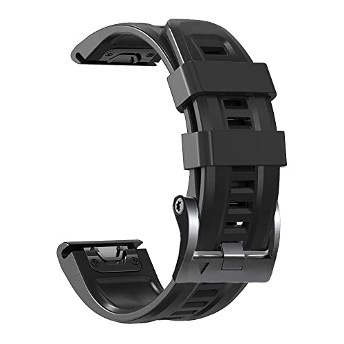 Wtukmo 22 x 26 mm Silikon-Smartwatch-Armband mit Schnellverschluss für Garmin Fenix 7X 7 6 6X Pro 5X 5 Plus 3HR Forerunner 935 945 Armband, 22mm Fenix 6 6Pro, Achat von Wtukmo