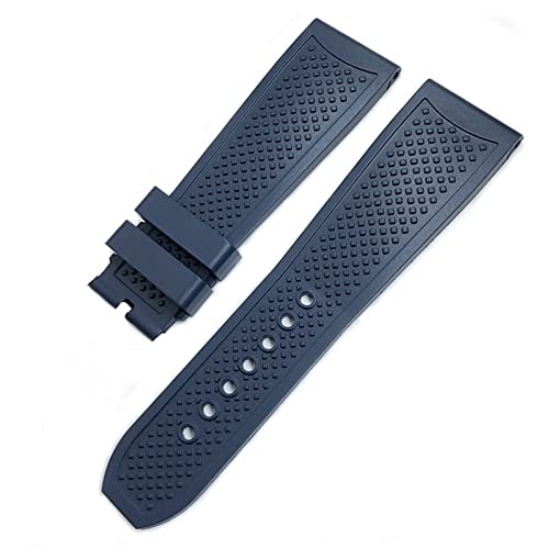 Wtukmo Gummi-Uhrenarmband, 22 mm, 24 mm, 23 mm, passend für Calibre de Cartier Tank Solo Santos de, wasserdichtes Silikon-Uhrenarmband, Schmetterlingsschnalle, 23 mm, Achat von Wtukmo