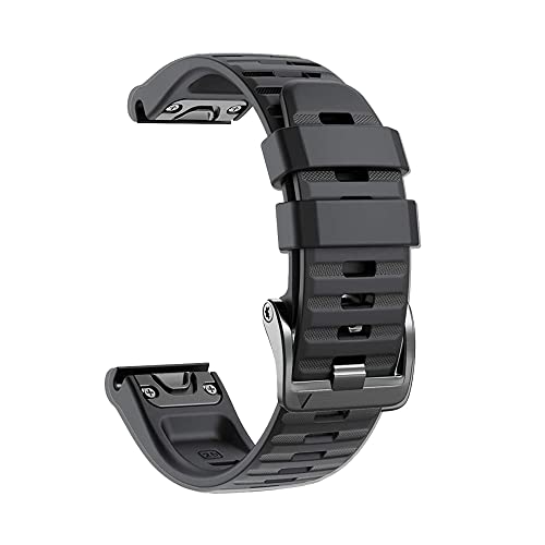 Wtukmo Silikon-Armband für Garmin Fenix 6X 6 Pro 5X 5Plus GPS 3HR Enduro D2 Delta Handgelenkschlaufe 22 26 mm EasyFit Schnellverschluss-Armband, 22mm Fenix 5 5Plus, Achat von Wtukmo