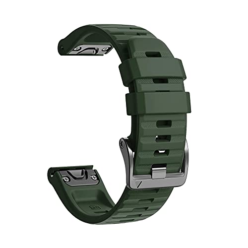 Wtukmo Silikon-Armband für Garmin Fenix 6X 6 Pro 5X 5Plus GPS 3HR Enduro D2 Delta Handgelenkschlaufe 22 26 mm EasyFit Schnellverschluss-Armband, For Approach S60 S62, Achat von Wtukmo