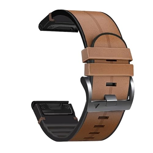 Wtukmo Smartwatch-Armband für Garmin Fenix 6X 6 Pro 7X 7 5X 5 Plus 3 3HR 945 Uhrenarmbänder 22 26 mm Silikon Leder Schnellverschluss Uhrenarmband, 22mm Width, Achat von Wtukmo