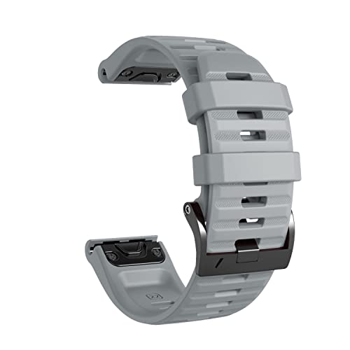 Wtukmo Sport-Silikon-Handgelenkschlaufe für Garmin Fenix 7, 7X, 6, 6X, Pro, 5X, 5 Plus, Epix 3HR 935, 22, 26 mm, EasyFit, Schnellverschluss-Armband, 26mm Fenix 7X, Achat von Wtukmo