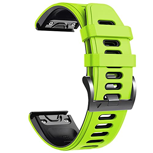 Wtukmo Weiches Silikon-Armband für Garmin Fenix 5S 5 5X Plus 6S 6 6X Pro Smart-Armband 20 22 26 mm, schnell und einfach anzubringen, 22mm Width, Achat von Wtukmo